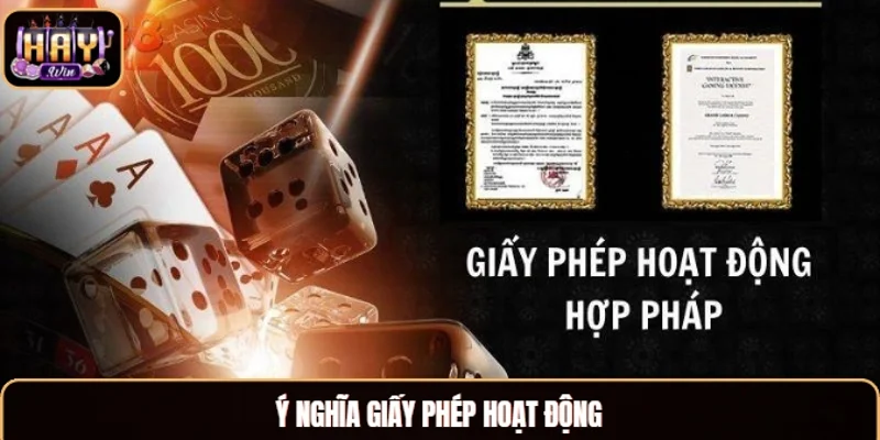 Ý nghĩa giấy phép hoạt động